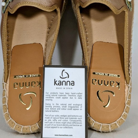 NWT Floral Embroidered Espadrilles with Beaded Embellishments, Kanna Size EU 37 - Picture 9 of 14